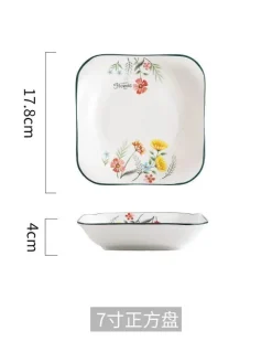 Schüssel- und Tellerset aus Bone China – Elegantes Essgeschirr für Reisnudeln