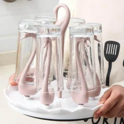 Schwanenglasbecher mit automatischem Abtropfsieb – Elegantes Trinkgeschirr