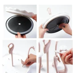 Schwanenglasbecher mit automatischem Abtropfsieb – Elegantes Trinkgeschirr