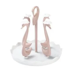 Schwanenglasbecher mit automatischem Abtropfsieb – Elegantes Trinkgeschirr