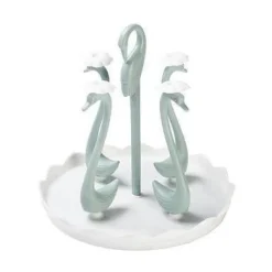 Schwanenglasbecher mit automatischem Abtropfsieb – Elegantes Trinkgeschirr