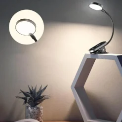 Schwanenhals-Schreibtischlampe – 360° verstellbare, flexible Beleuchtung