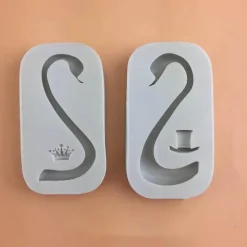 Schwanenhals-Silikonform mit 3D-Flügeln – Backdekorationswerkzeug