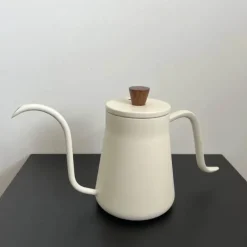 Schwanenhals-Tropfkessel - Kaffeemaschine aus Edelstahl