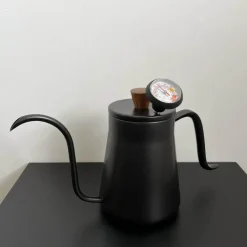 Schwanenhals-Tropfkessel - Kaffeemaschine aus Edelstahl