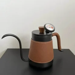 Schwanenhals-Tropfkessel - Kaffeemaschine aus Edelstahl