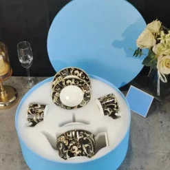 Schwarzes Einhorn-Geschirrset – Elegantes Küchengeschirr