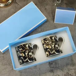 Schwarzes Einhorn-Geschirrset – Elegantes Küchengeschirr