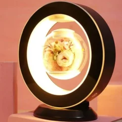 Schwebende magnetische Blumenvasenlampe – einzigartiges dekoratives LED-Licht