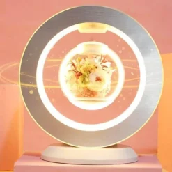 Schwebende magnetische Blumenvasenlampe – einzigartiges dekoratives LED-Licht