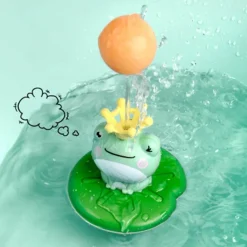 Schwimmender Froschsprinkler – rotierendes Wasserspielzeug für Kinder