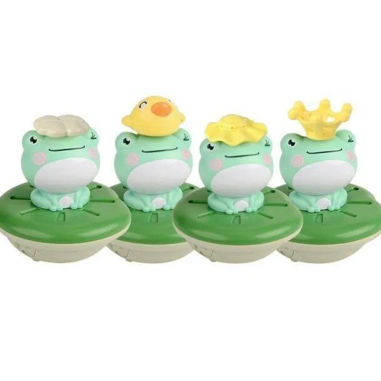 Schwimmender Froschsprinkler – rotierendes Wasserspielzeug für Kinder