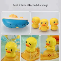 Schwimmendes Sprinkler-Badespielzeug in Entenform – lustiges Wasserspiel für Kinder