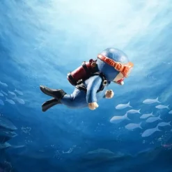 Schwimmendes Taucher-Aquarium-Ornament – Unterwasser-Dekor-Akzent