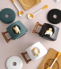 Süße Kaffeetasse mit Hundemotiv – entzückende Keramiktasse mit Haustiermotiv