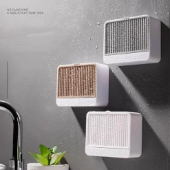 Seifenbox zur Wandmontage – Badezimmer-Organizer mit doppeltem Stauraum