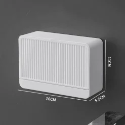 Seifenbox zur Wandmontage – Badezimmer-Organizer mit doppeltem Stauraum