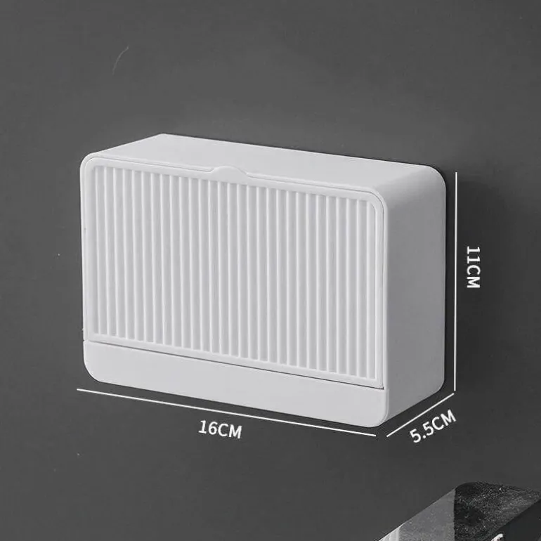 Seifenbox zur Wandmontage – Badezimmer-Organizer mit doppeltem Stauraum