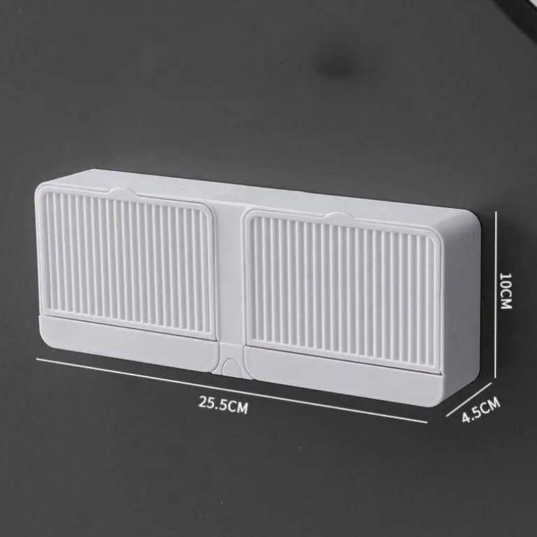 Seifenbox zur Wandmontage – Badezimmer-Organizer mit doppeltem Stauraum