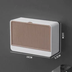 Seifenbox zur Wandmontage – Badezimmer-Organizer mit doppeltem Stauraum