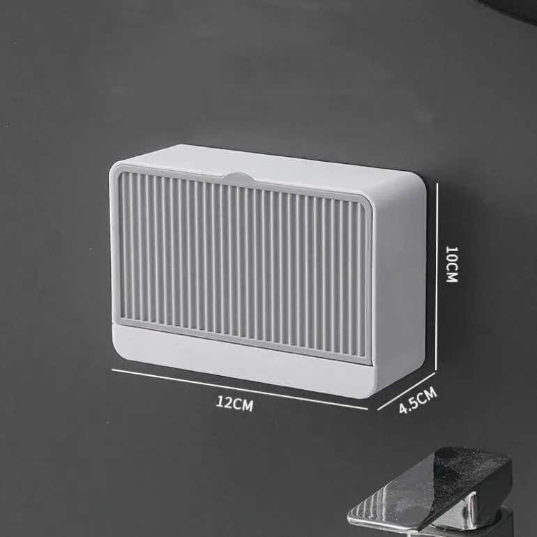 Seifenbox zur Wandmontage – Badezimmer-Organizer mit doppeltem Stauraum