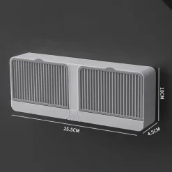 Seifenbox zur Wandmontage – Badezimmer-Organizer mit doppeltem Stauraum