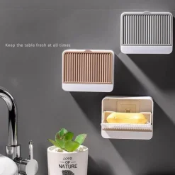 Seifenbox zur Wandmontage – Badezimmer-Organizer mit doppeltem Stauraum
