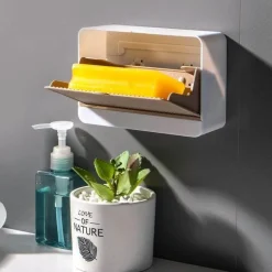 Seifenbox zur Wandmontage – Badezimmer-Organizer mit doppeltem Stauraum