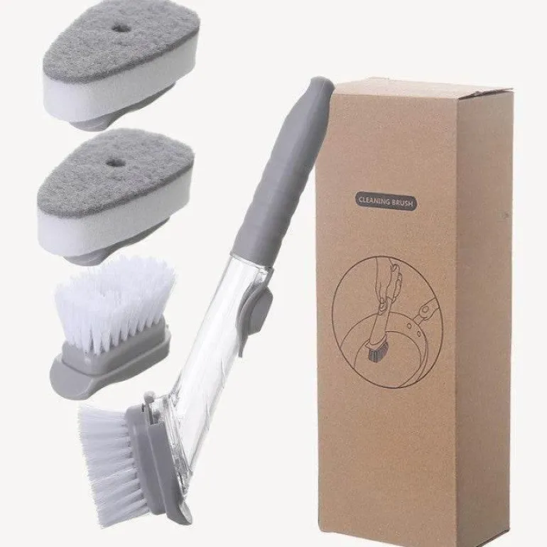 Seifenspender zur Bürstenreinigung - Doppelseitiges Werkzeug für Bürsten