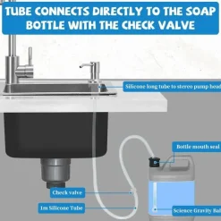 Seifenspender-Set für die Küchenspüle – Integrierte Flüssiglösung