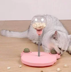 Selbstausgebendes Futterspielzeug für Haustiere – Tragbarer Futternapf für verspielte Haustiere