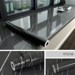 Selbstklebende, wasserdichte Tapete mit Marmoreffekt