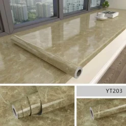 Selbstklebende, wasserdichte Tapete mit Marmoreffekt