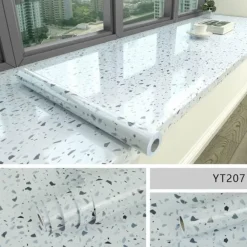 Selbstklebende, wasserdichte Tapete mit Marmoreffekt