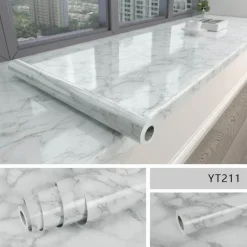 Selbstklebende, wasserdichte Tapete mit Marmoreffekt