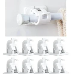 Selbstklebender Gardinenstangenhalter – einfach zu installierende Fensterbeschläge