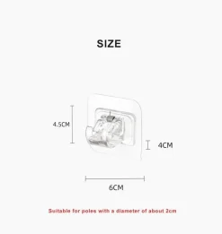 Selbstklebender Gardinenstangenhalter – einfach zu installierende Fensterbeschläge