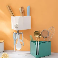 Selbstklebendes Abtropfgestell für Utensilien – Küchen-Organizer-Zubehör