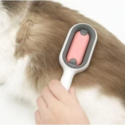 Selbstreinigende Fellpflegebürste für Haustiere – Fellpflegewerkzeug für Hunde und Katzen