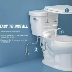 Selbstreinigendes Bidet mit Doppeldüse – Hygienisches Badezimmer-Upgrade