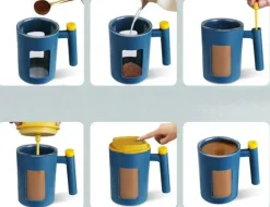 Selbstrührender Reisekaffeebecher – Automatischer Getränkemixer