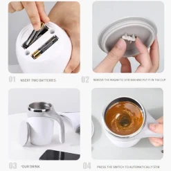 Selbstrührender Thermobecher – Isolierter Magnetbecher