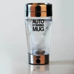 Selbstrührender transparenter Edelstahlbecher – Moderner Getränkemixer