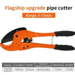 Selbstsichernder Rohrschneider – einfach zu verwendendes Sanitärwerkzeug