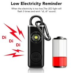 Selbstverteidigungsalarm-Schlüsselanhänger - Persönliches Sicherheitswarngerät