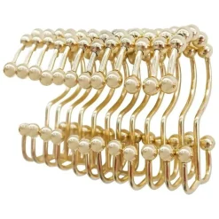 Selena Decorative Shower Curtain Hooks for Stylish Bathroom Decor