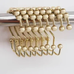 Selena Decorative Shower Curtain Hooks for Stylish Bathroom Decor