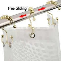 Selena Decorative Shower Curtain Hooks for Stylish Bathroom Decor