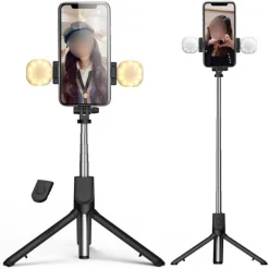 Selfie-Ring-Stativ – Faltbarer Ständer für Handykameras