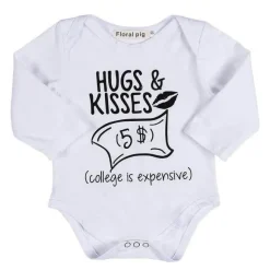 Süßer Baby Body - Hugs Kisses Säuglingsoutfit